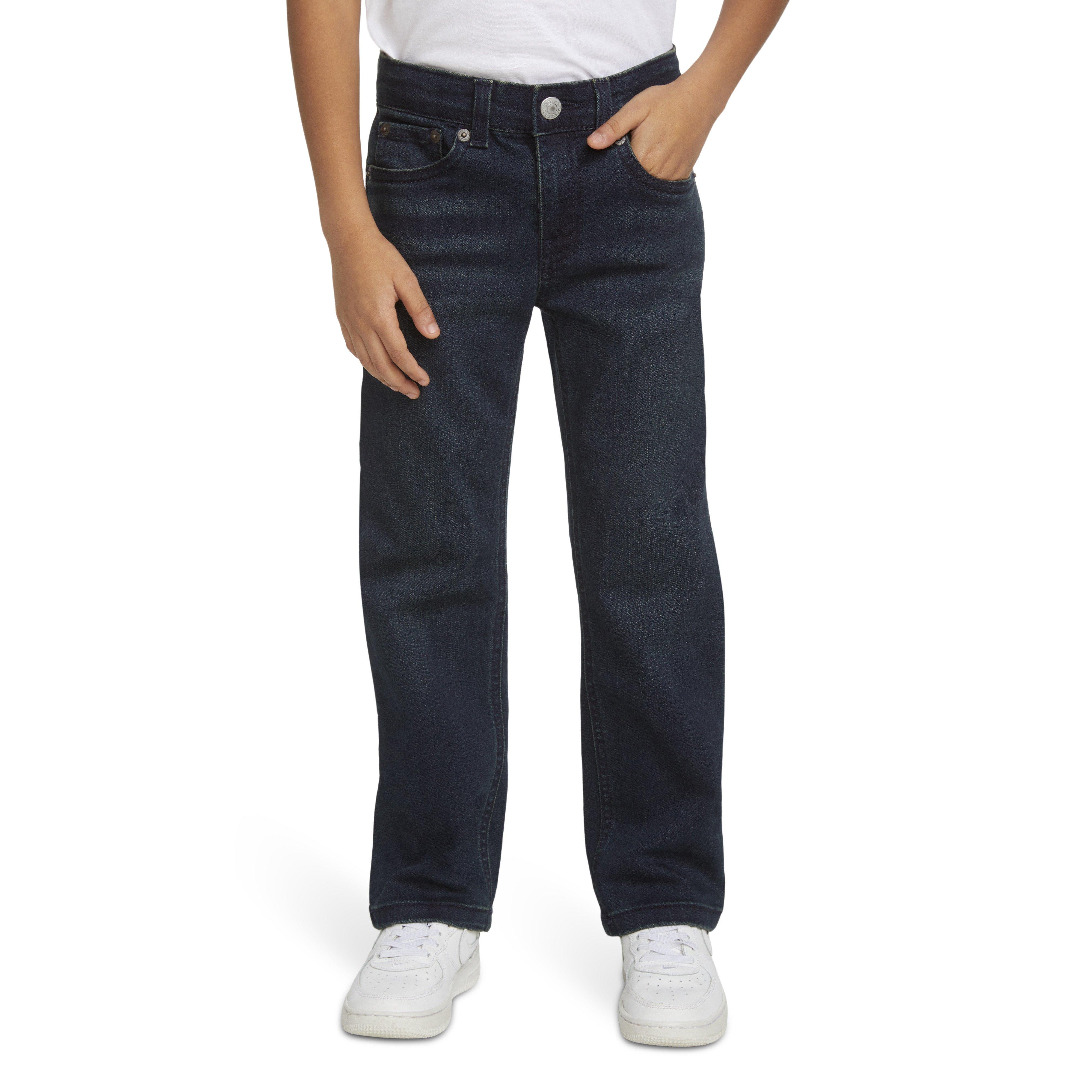 Levi's Little Boys' 514 Straight Fit Dark Blue Wash Denim Jeans - DK BLUE